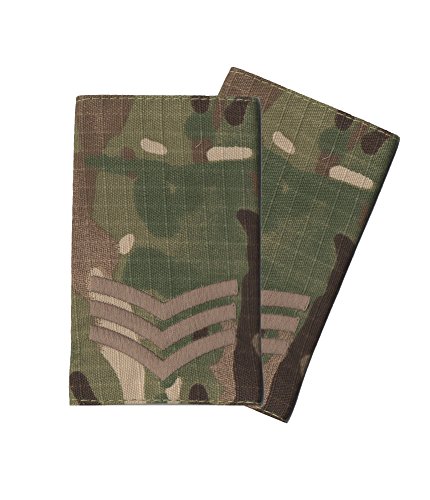 CL DistributionPair Of Bronze on Multicam/MTP Rank Slides (Multi Terrain Pattern - All Ranks (Sergeant)