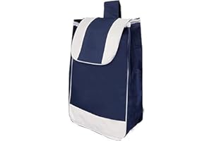 EASNEA Sac de Rechange pour Chariot de Courses - Rangement Imperméable en Tissu Oxford, Sac de Secours pour Bagages (Beige Marine)