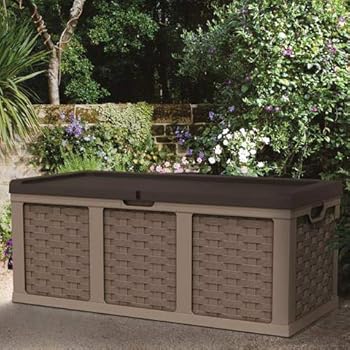 Starplast Rattan Style Garden Storage Box 634L: Amazon.co.uk: Garden