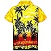 Produktbild BHYDRY Mode für Männer Casual Button Hawaii Print Strand Kurzarm Quick Dry Top Bluse