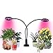 Produktbild 2019 Neueste Timer LED Pflanzenlampe, 20W Dual head Grow Light, 48 LEDs, 3 dimmbare Levels, Niello LED Schreibtischlampe für Zimmerpflanzen, Gewächshaus, Garten, für zu Hause und im Büro