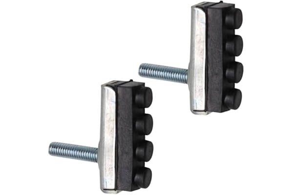 2X PORTE PATINS DE FREIN AVANT SOLEX AVEC GOMME 40MM TYPE 3800 2200 5000