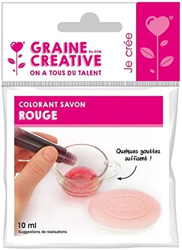 10 ml soap colour "red" for soap making, made in France