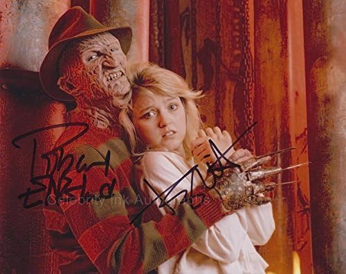 ROBERT ENGLUND & TUESDAY KNIGHT as Freddy Krueger & Kristen - Nightmare On Elm Street GENUINE AUTOGRAPHS