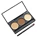 LyDia® Eyebrow Beige/Brown Powder Palette Cosmetic Makeup Shading Kit with Angled Brush & Mirror