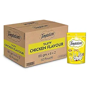 Temptations Cat Treat, Tasty Chicken Flavour - 12 X 85 g