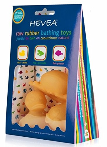 Hevea Badetiere aus Naturkautschuk 3er Pack