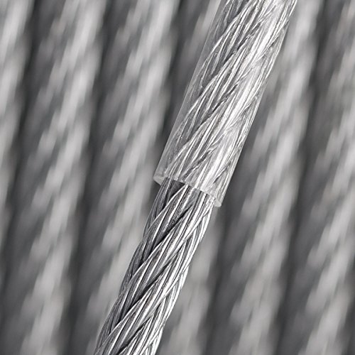 Seilwerk STANKE PVC DRAHTSEIL Stahlseil PVC ummantelt Seil verzinkt Wäscheleine Forstseil DIN Seil Draht Stahl mit kunststoffummantelt - 3