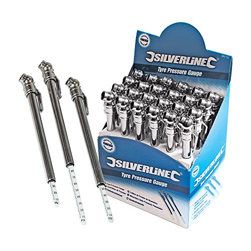 Preisvergleich Produktbild Silverline Reifendruckprüfer, 0,7- 7 bar, 24er Pack