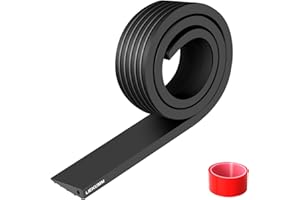 LIEKUMM 1 cm Rise Threshold Ramp, 800 kg Load Capacity PVC Portable Ramps for Wheelchairs, Indoor & Outdoor Curb Ramp, Ramps for Mobility Scooter, Electric Wheelchair, Garage, Step, Motorbike, Black