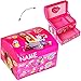 Produktbild Schmuckkasten - mit Schubladen + Spiegel - " Disney - Soy Luna " - incl. Name - Mädchen - z.B. für Schmuck - Schmuckbox Schmuckkästchen / Schmuckdose - Box / Kiste - Utensilo -Kinderzimmer - Schmuckschatulle / Schatulle - Kinderschmuck - Aufbewahrung - Valente - Sol Benson / Karol Sevilla - Telenovela - Sängerin Musik - Sterne / Channel - ich bin Girl / Rollschuhe - Matteo Jazmin / Nina - Star