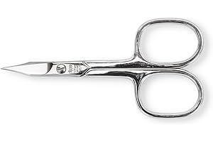 ‎NIPPES SOLINGEN nippes Solingen, Nagelschere Hautschere für die Maniküre Vernickelter Stahl Rostfrei 9 cm Länge Hautschere extra fein Nagelschere aus, Silber