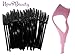 Disposable Eyelash Mascara Wands Brush Set - Black - FREE Mascara Shield Applicator Guard Guide Comb & Beauty eBook - High Quality Eyelash Extension Spoolies Applicators. 50 pc bulk pack - Makeup Tool Kit for Professional MUA - By New8Beauty