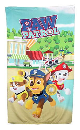 Paw Patrol Velour Strandtuch Badetuch verschiedene Desings grün