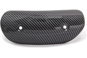 iSpchen Pare Chaleur échappement Moto Bouclier Thermique Echappement Moto Anti-brûlure Couvercle Protection D'échappement Thermique Tuyau D'échappement Cache d'échappement en Métal Accessoire
