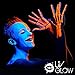 UV Glow Neon Face and Body Paint 10ml - Set of 5 Tubes - Fluorescent