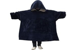 C hello cloud Oversized Hoodie Blanket, Wearable Blanket sweatshirt, Ultra Soft Sherpa Fleece Comfy Snuggle Hoodie, Gaint Fluffy Jumper Reversible, One Size Fits All Women Girls Adults Men Boys…