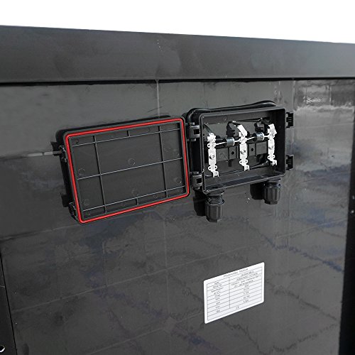 ECO-WORTHY 50W Negro Monocristalino Panel Solar Fotovoltaico Módulo fotovoltaico para recarga de 12 voltios ...