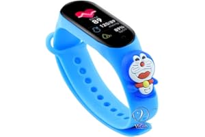 ViGiò Orologio smartwatch bambini super eroi, orologio sport bambini, impermeabile, contapassi, monitor sonno, ricaricabile, utilizzo social, rispondere e effettuare chiamate, cambio tema (azzurro)