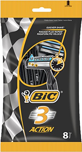 BIC 3 Action Men's Razor - Pack of 8