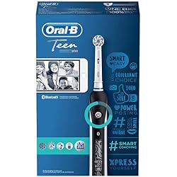 Oral-B SmartSeries Teen Boys Sensi Ultrathin - Cepillo eléctrico recargable con tecnología de Braun, 1 mango, 3 modos incluyendo blanqueado y sensible y 2 cabezales de recambio