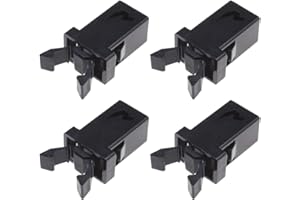 ECSiNG 4 STÜCKE Touch Top Deckel Mülleimer Verriegelungsschloss Kunststoff Ersatz Reparatur Ersatz Schwarz Kompatibel mit Brabantia von 3 bis 50 Liter Touch Deckel Mülleimer Auto Sonnenbrillenhalter