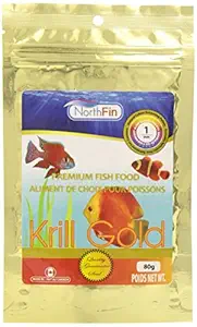 Northfin Food Krill Gold 1mm Pellet 80 Gram - Perfect for Discus