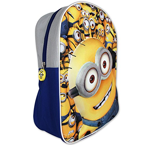 Preisvergleich Produktbild Disney Kinder Rucksack - Schultasche - Kinder Sporttasche - Kindergarten Rucksack - Rucksack 3D mit Motivauswahl (Minions)