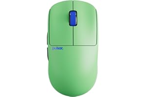 Pulsar Gaming Gears X2 Crazylight Mouse da gioco wireless, ultra leggero, 35 g, interruttore ottico, 32000 DPI, 750 IPS, sensore XS-1, compatibile 8k (Aqua Zest)