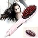 Ceramic Straight HairBrush Comb Hair Straightener - Rose Pink