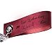 Produktbild schenkYOU® Schlüsselanhänger aus echtem Leder mit Gravur - bordeaux rot - Key ring Anhänger mit Ihrem Wunschtext graviert - persönliches Geschenk für jeden Anlass