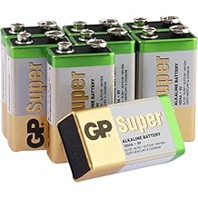 Batterien 9 Volt Block (6LR61, MN1604, E-Block) Alkaline 9V Batterie / Blockbatterie, ideal z.B. für Rauchmelder, Alarm- und Sicherheitsanlagen, Original GP Markenware im 8 Stück Multipack