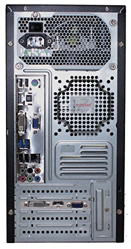 SNOGARD High Power Office & Multimedia PC | Intel Core Pentium G4400 Skylake | 8GB DDR4-RAM | 240GB SSD | Intel Grafik | DVD Brenner | 6+ USB | Silent Business Multimedia Computer - 3