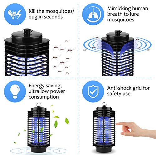 Insektenvernichter NuoYo Innen Mückenfalle Elektrische Zapper Tötet Mücken und Insekten Artefakte Photokatalysator Keine Strahlung Ruhige Mosquito Lampe 220V kein Schalter CE ROHS Zertifizierung - 3