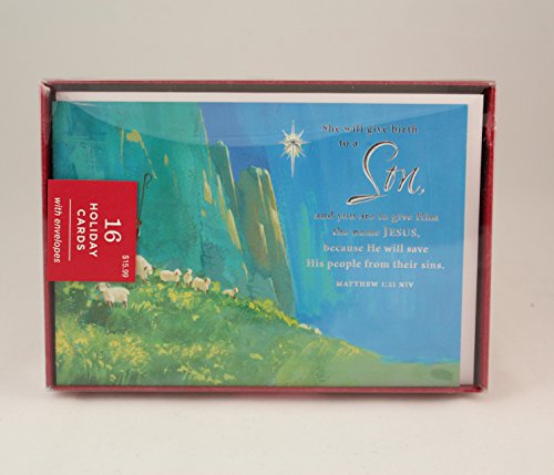 Download Hallmark Calendrier perpétuel en période de cartes de Noël – SA destinée avec la croix. – 16 cartes dans une boîte avec enveloppes – Bxc3305