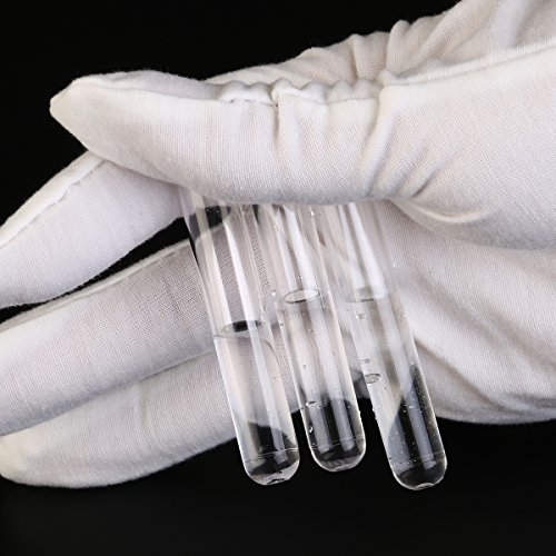 NUOLUX Reagenzgläser kunststoff 5ml Kunststoff Reagenzgläser Geschenk Beispiel Lab Röhren mit Caps 25 ST (Transparent) - 6