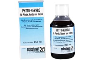 Selectavet Phyto-Nephro 250 ml | Nierenfunktion bei Pferden, Hunden & Katzen | Katzenbart Buschklee Bärentraube