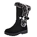 Produktbild WWricotta Damen Winterschuhe Schneeschuhe Warme Schuhe Outdoor Freizeitschuhe Warm Gefüttert Schneestiefel Flache Schuhe Plateauschuhe