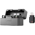 DJI Mic 3 (2 TX + 1 RX + Boîtier de Recharge), Microphone sans Fil pour iPhone/caméra/Android, ultraléger, contrôle de Gain adaptatif pour Un Volume équilibré, 28 h d’Utilisation, Vlog