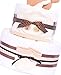 Organic 2 Tier Baby Nappy Cake - Unisex, eco-friendly baby hamper gift - FAST & FREE DELIVERY!