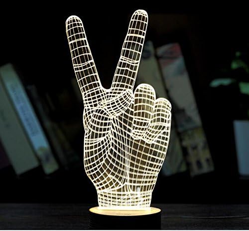 Brilliant future 3D Visualization 3D Glow Desk Lamp LED Night Light/Decorative Table Lamp (hand)