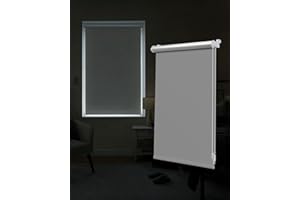 Victoria M. Tenebra Estor Opaco Térmico con o Sin Taladrar, Revestimiento Plateado Incluye Material de Montaje, 110 x 160 cm (Ancho x Alto), Gris