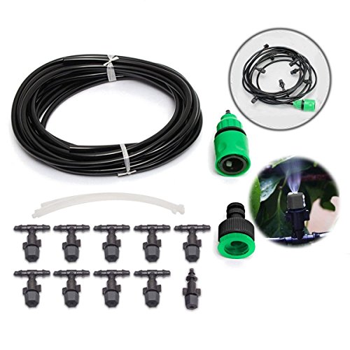 KING DO WAY 10 Stueck Troepfe 10m Bewaesserung Sprinkler fuer Anlagen Blume Tropschlauch Mikro Bewaesserungssystem Perlschlauch Pflanzen - 2