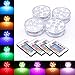 Produktbild SINOVO TEC® Unterwasser Licht Multicolor RGB LED Unterwasser Wasserdicht Lampe Leuchte Deko Lichter Schwimmlichter Beleuchtung für Water Garden, Aquarium, Badewanne Pool und Spa etc (4 PCS)