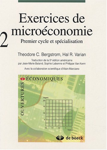 Book's Cover of Exercices de microéconomie : Volume 2 : premier cycle et spécialisation