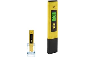 YCSRNN Ph Tester, Digital PH Tester Meter, 0.01pH High Accuracy PH Tester, 0-14PH Measurement Range Portable Water PH Test Kit, PH Meters for Household Drinking Water, Pool, Hydroponics, Aquarium