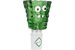 Tête de bang en verre 14,5 mm Face - Tête enfichable Adaptateur Chillum Accessoires bang Tête de bang