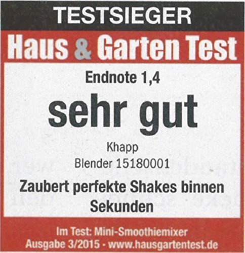 Khapp Smoothiemaker Edelstahlmesser Blau/Grün - 5