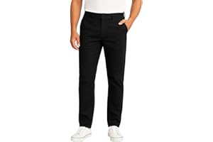 D'MARO Men's Slim-Fit Chino Trousers - Cotton with Stretch - Comfortable Fabric Trousers for Leisure & Business - Modern & Easy Care - Chinos for Men