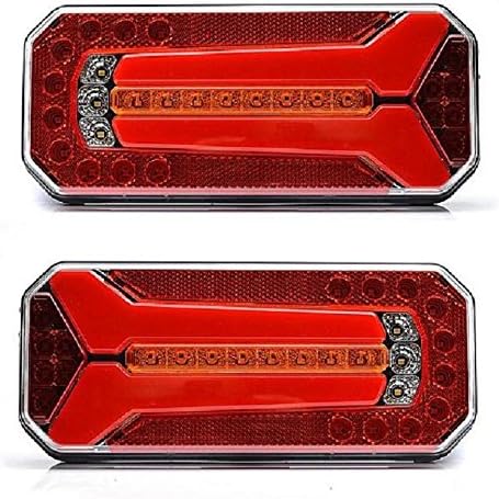 2x rear combination tail LED lights multifunctional LED rear lamps 6 functions E20 marked ECE approved